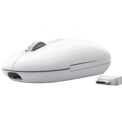 Ratón Inalámbrico Trust Seron 26019/ Batería recargable/ Hasta 3200 DPI/ Blanco
