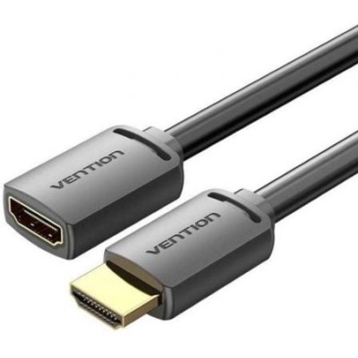 Cable Alargador HDMI 4K Vention AHCBD/ HDMI Macho - HDMI Hembra/ 50cm/ Negro
