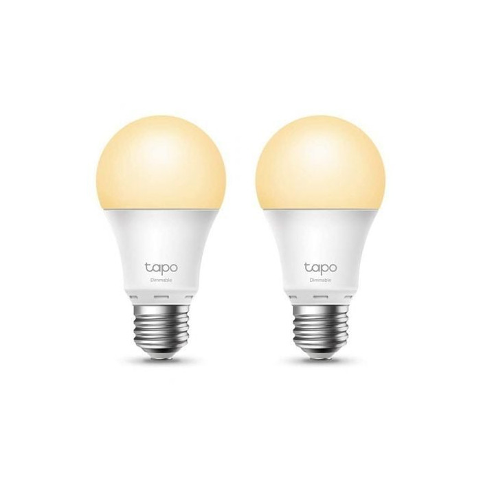Bombilla Inteligente TP-Link Tapo L510E/ Casquillo E27/ 8.7W/ 806 Lúmenes/ 2700K/ Pack 2