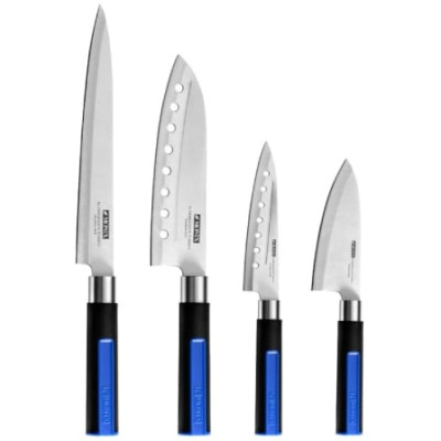 Pack 6 Piezas Monix Solid+ M355003/ 4 Cuchillos Santoku/ 1 Tijeras Solid Pro/ 1 Tacoma Organizadora