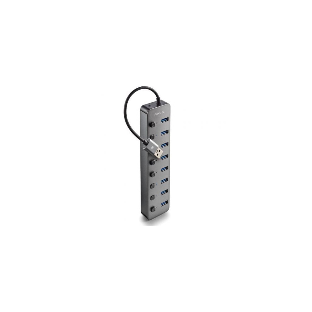 Hub USB NGS IHUB8 / 8xUSB 3.0/ Gris