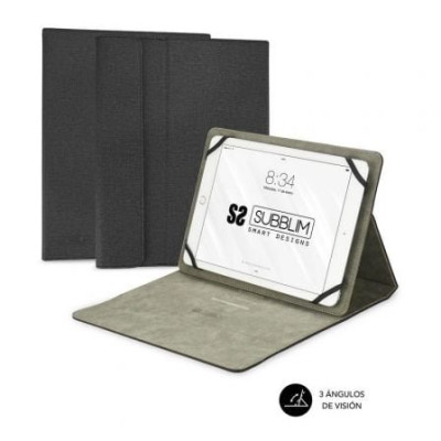 Funda Subblim Clever Stand para Tablets de 9.6'-11'/ Negra