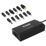 Cargador de Portátil TooQ TQLC-100BS01M/ 1xUSB/ 100W/ Manual/ 12 Conectores/ Voltaje 12-24V