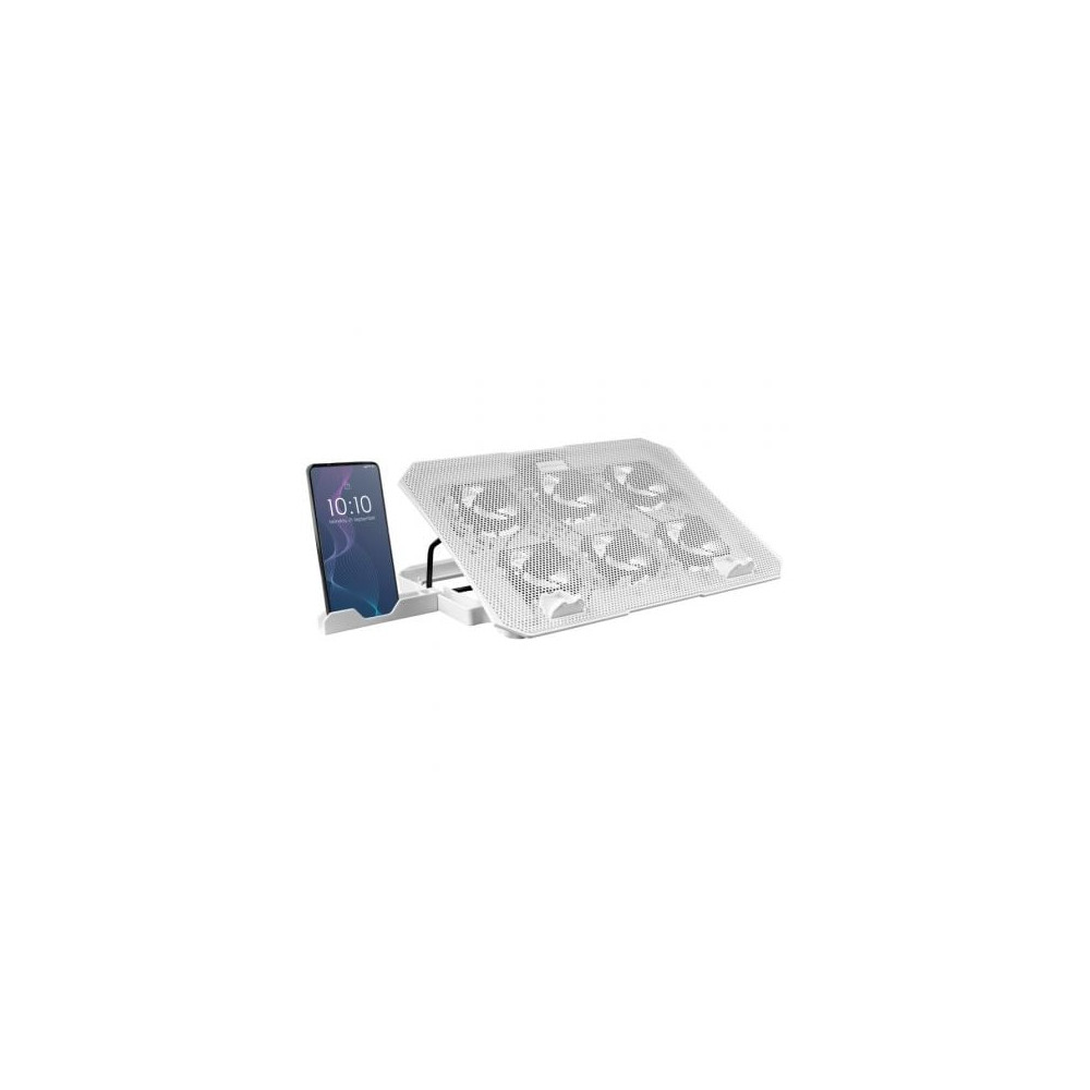 Soporte Refrigerante Mars Gaming MNBC23 para Portátiles hasta 16'/ Iluminación LED