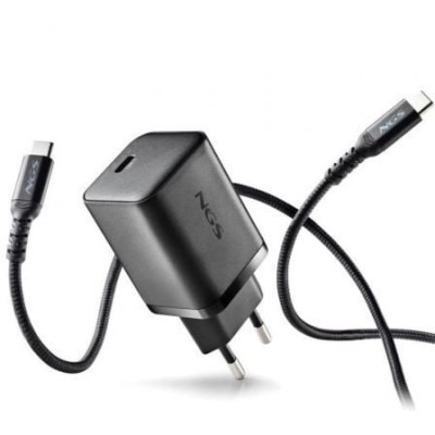 Cargador de Pared GaN NGS Bud 65W/ 1xUSB Tipo-C/ 65W