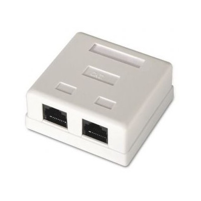 Roseta de Superficie Aisens A139-0302/ Cat.6/ 2 Tomas
