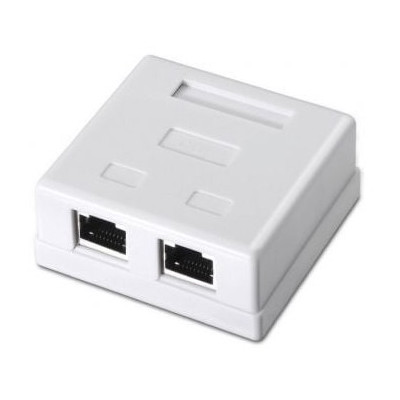 Roseta de Superficie Aisens A139-0304/ Cat.6/ 2 Tomas