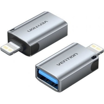 Adaptador OTG USB Vention CUCH0/ USB Hembra - Lightning Macho/ Azul | USB