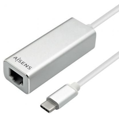 Adaptador USB Tipo-C - RJ45 Aisens A109-0341/ 1000Mbps | USB