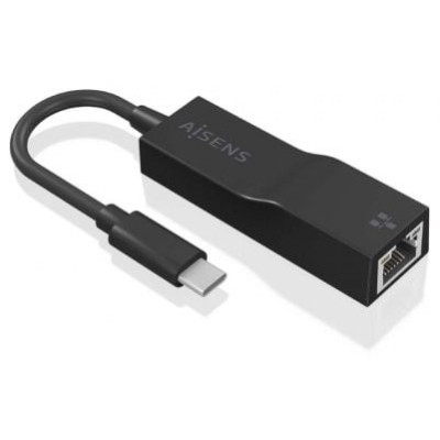 Adaptador USB Tipo-C - RJ45 Aisens A109-0765/ 1000Mbps