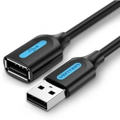 Cable Alargador USB 2.0 Vention CBIBJ/ USB Macho - USB Hembra/ 480Mbps/ 5m/ Negro | USB