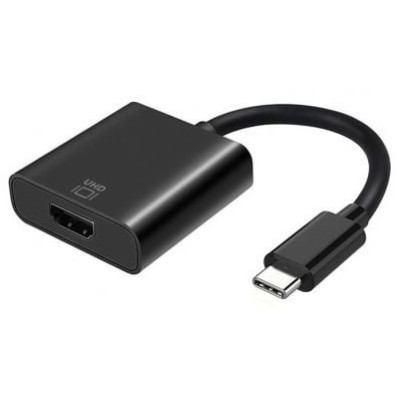 Conversor HDMI 4K 60Hz Aisens A109-0344/ HDMI Hembra - USB Tipo-C Macho/ 15cm/ Negro | HDMI