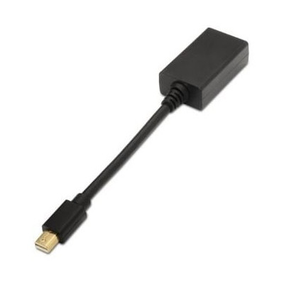 Conversor Aisens A125-0137/ Mini DisplayPort Macho - HDMI Hembra/ 15cm/ Negro | VGA/DVI/DisplayPort