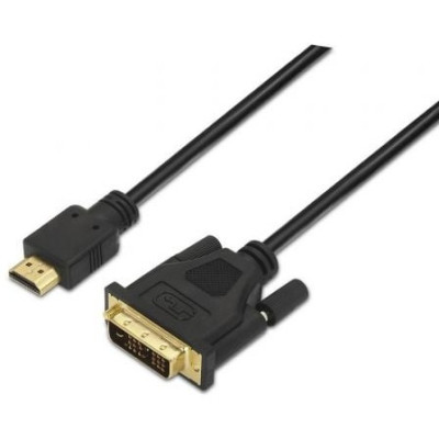 Cable HDMI Aisens A117-0090/ DVI Macho - HDMI Macho/ 1.8m/ Negro | HDMI