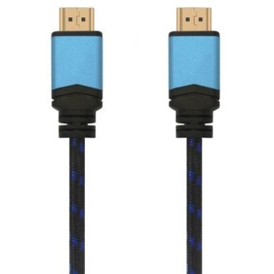Cable HDMI 2.0 4K Aisens A120-0358/ HDMI Macho - HDMI Macho/ 3m/ Negro/ Azul | HDMI