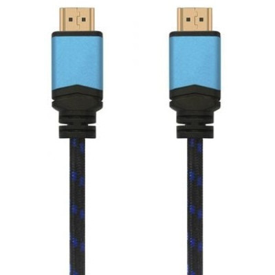 Cable HDMI 2.0 4K Aisens A120-0359/ HDMI Macho - HDMI Macho/ 5m/ Negro y Azul | HDMI