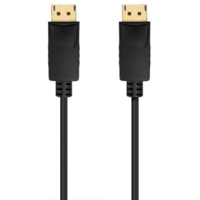 Cable DisplayPort 1.2 CCS 4K Aisens A124-0738/ DisplayPort Macho - DisplayPort Macho/ Hasta 5W/ 2300Mbps/ 1m/ Negro | VGA/DVI/Di