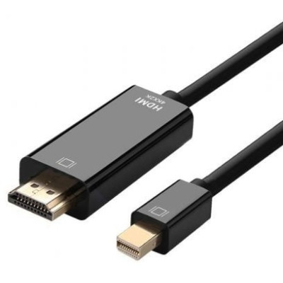 Cable Conversor Aisens A125-0361/ Mini DisplayPort Macho - HDMI Macho/ Hasta 5W/ 2300Mbps/ 2m/ Negro