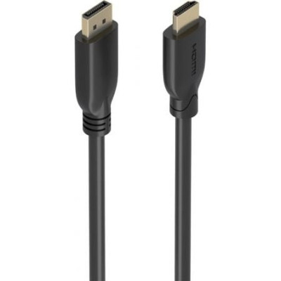 Cable Conversor Aisens A125-0922/ DisplayPort Macho - HDMI 4K Macho/ 10m/ Negro | HDMI