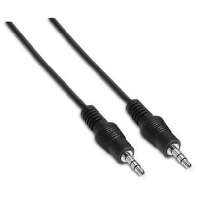 Cable Estéreo Aisens A128-0141/ Jack 3.5 Macho - Jack 3.5 Macho/ Hasta 0.1W/ 30cm/ Negro | Audio