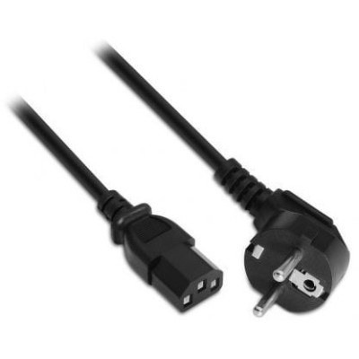 Cable Alimentación Aisens A132-0167/ CEE(7-7) Macho - C13 Hembra/ Hasta 1500W/ 1.5m/ Negro