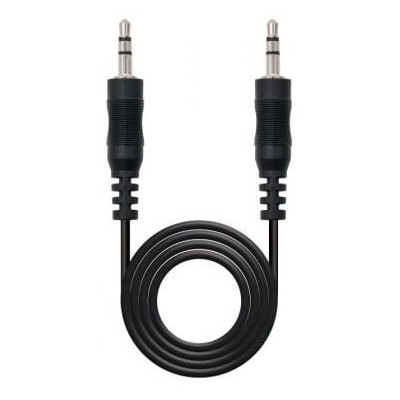 Cable Estéreo Nanocable 10.24.0105/ Jack 3.5 Macho - Jack 3.5 Macho/ 5m/ Negro