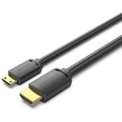 Cable HDMI 4K Vention AGHBH/ HDMI Macho - Mini HDMI Macho/ 2m/ Negro
