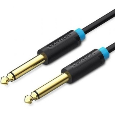 Cable Mono Vention BAABJ/ Jack 6.5 Macho - Jack 6.5 Macho/ 5m/ Negro