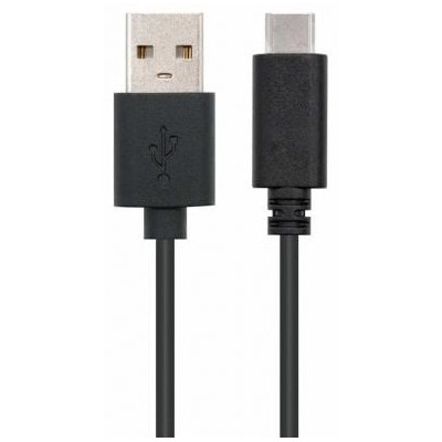 Cable USB 2.0 Nanocable 10.01.2102/ USB Tipo-C Macho - USB Macho/ 480Mbps/ 2m/ Negro