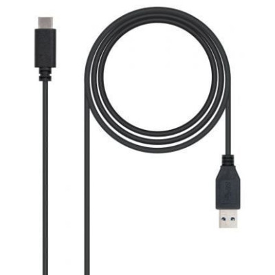 Cable USB 3.1 Nanocable 10.01.4001/ USB Tipo-C Macho - USB Macho/ 1m/ Negro | USB