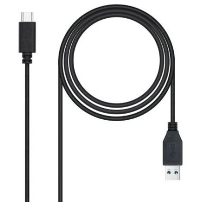 Cable USB 3.1 Tipo-C Nanocable 10.01.4002/ USB Tipo-C Macho - USB Macho/ 10Gbps/ 2m/ Negro