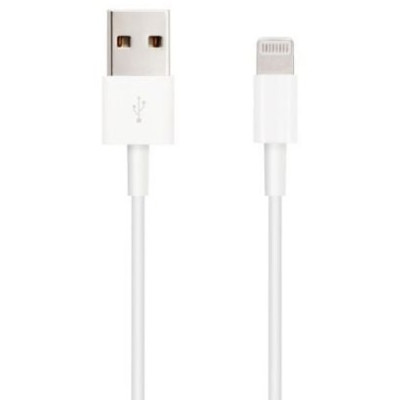 Cable USB 2.0 Lightning Nanocable 10.110.0401/ USB Macho - Lightning Macho/ 1m/ Blanco | Lightning