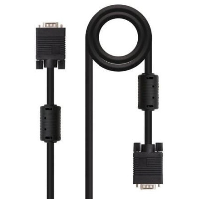 Cable SVGA Nanocable 10.15.0102/ VGA Macho - VGA Macho/ 1.8m/ Negro