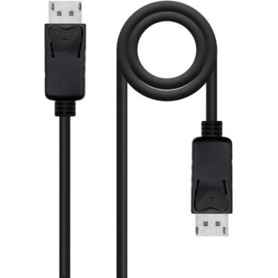 Cable DisplayPort 1.4 8K Nanocable 10.15.2803/ DisplayPort Macho - DisplayPort Macho/ 3m/ Certificado/ Negro | VGA/DVI/DisplayPo