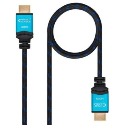 Cable HDMI 2.0 4K Nanocable 10.15.3710/ HDMI Macho - HDMI Macho/ 10m/ Negro/ Azul | HDMI