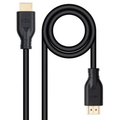 Cable HDMI 2.0 4K CCS Nanocable 10.15.3901/ HDMI Macho - HDMI Macho/ 1m/ Negro | HDMI