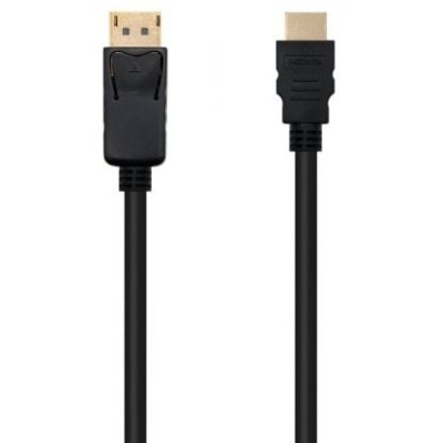 Cable Conversor Nanocable 10.15.4310/ Displayport Macho - HDMI Macho/ 10m/ Negro | HDMI