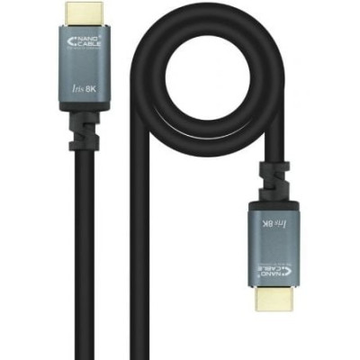 Cable HDMI 2.1 IRIS 8K Nanocable 10.15.8005/ HDMI Macho - HDMI Macho/ 5m/ Negro