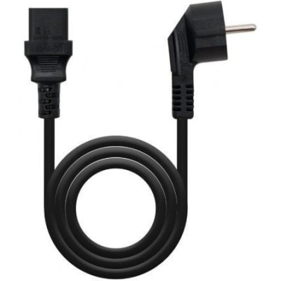 Cable Alimentación CPU Nanocable 10.22.0102-L2/ CEE7 Macho - C13 Hembra/ 2m/ Negro