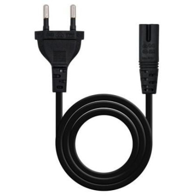 Cable Alimentación Forma 8 Nanocable 10.22.0402/ CEE7/16 Macho - C7 Hembra/ 1.5m/ Negro