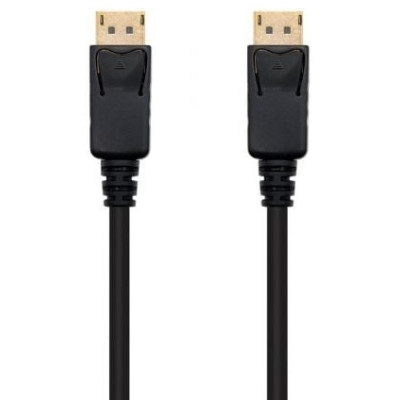 Cable DisplayPort 1.2 4K Nanocable 10.15.2300/ DisplayPort Macho - DisplayPort Macho/ 50cm/ Negro | VGA/DVI/DisplayPort