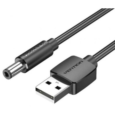 Cable Alimentación Vention CEXBG/ USB Macho - DC 3.5mm Macho/ 1.5m/ Negro | DC/CA