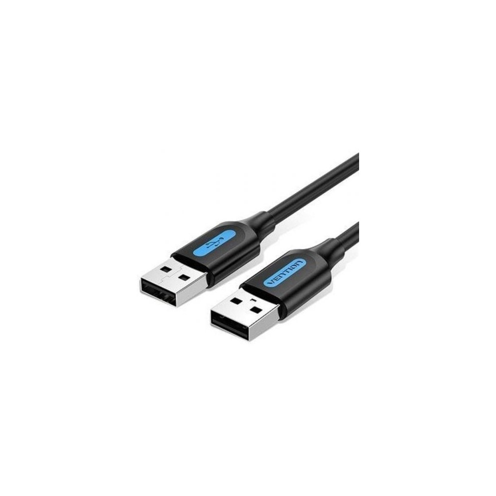 Cable USB 2.0 Vention COJBH/ USB Macho - USB Macho/ 480Mbps/ 2m/ Negro