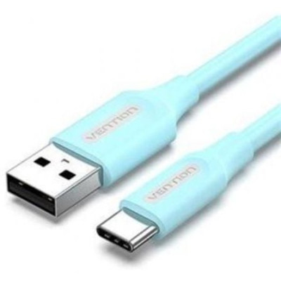 Cable USB 2.0 Tipo-C Vention COKSH/ USB Tipo-C Macho - USB Macho/ Hasta 60W/ 480Mbps/ 2m/ Azul