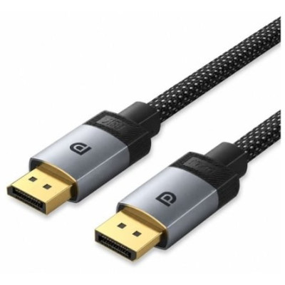 Cable DisplayPort 2.1 16K Vention HGBHI/ DisplayPort Macho - DisplayPort Macho/ 3m/ Gris