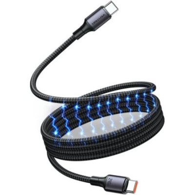 Cable Magnético USB 2.0 Tipo-C 5A Vention TSABG/ USB Tipo-C Macho - USB Tipo-C Macho/ Hasta 240W/ 480Mbps/ 1.5m/ Negro | USB-C