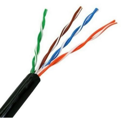 Bobina de Cable RJ45 para Exteriores UTP Aisens A133-0212 Cat.5e/ 100m/ Impermeable/ Negro