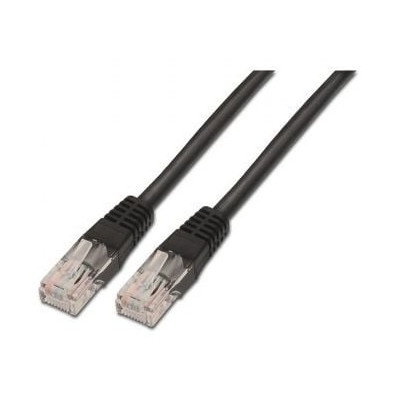 Cable de Red RJ45 UTP Aisens A135-0258/ Cat.6/ 1m/ Negro | Hasta 1 m