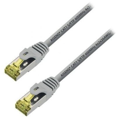 Cable de Red RJ45 S/FTP Aisens A146-0333 Cat.7/ 50cm/ Gris | Hasta 1 m