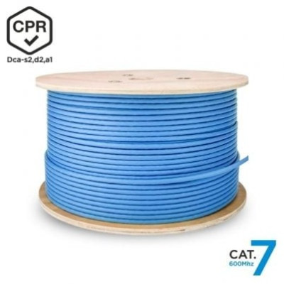 Bobina de Cable RJ45 SFTP AWG23 LSZH CPR Dca Aisens A146-0665 Cat.7/ 305m/ Azul